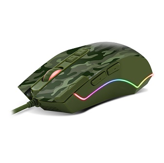 Rato Gaming  Elite-M50 Army (Ótico - 400 dpi - RGB - Verde)