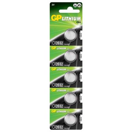 Bateria De Botão U5 Cr2032 5 Unidades One Size Black / Grey / Green