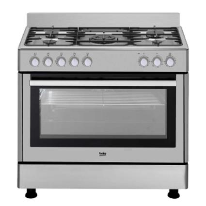 Fogão De Cozinha A Gás Natural Gm15120dxns 5 Queimador Com Forno 90 cm Stainless Steel