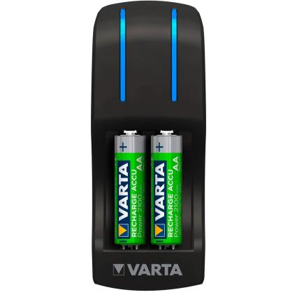 Carregador De Bolso Com 4x 2100mah Mignon Aa One Size Black