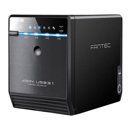 Gabinete De Disco Rígido Externo Qb-35u31 4x3.5 Usb 3.1 One Size Black