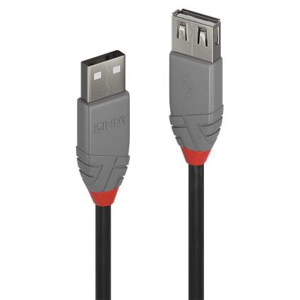 Cabo Usb 2.0 3 M One Size Grey / Black / Red