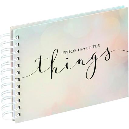 Letterings Enjoy Spiral 28x17 Cm 50 Pages One Size White