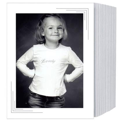 125 Endless Leporellos 13x18 Chromolux One Size White