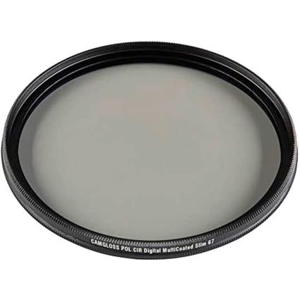 Polarized Circular 67 Mm Digital Filter Multi Coated Slim One Size Black