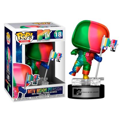 Figura Pop Mtv Moon Person Rainbow One Size Multicolor