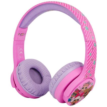 Fones De Ouvido Sem Fio Para Crianças Junior Glitterati One Size Pink