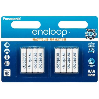 Baterias 8 Micro Aaa 750mah One Size Silver