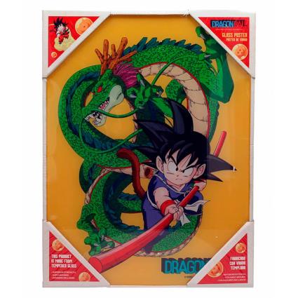 Pôster De Cristal Dragon Ball Goku And Shenron One Size Multicolor