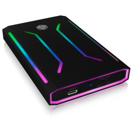 Caixa Externa Ssd Icy Box Ib-g226l-c31 Rgb 2.5´´ One Size Black