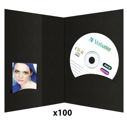 Folders With Cd Archieve 10x15 Cm One Size Black