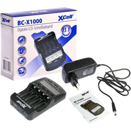 Quick Charger Bc-x1000 Digital Lcd One Size Black