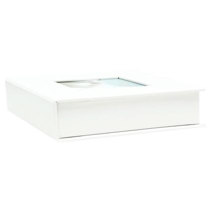S66dj4 8x8 Cm Photo Box Imitation One Size White