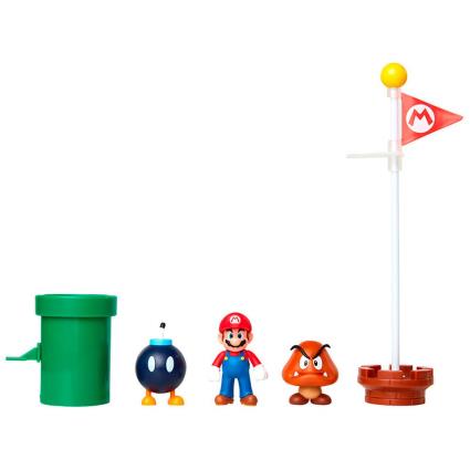 Diorama Mario Bros Acorn Plains One Size Multicolor