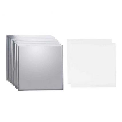 Folhas De Transferência 30x30 Cm 8 Unidades One Size Silver