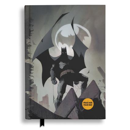 Caderno Dc Comics Batman Batsignal Light One Size Grey