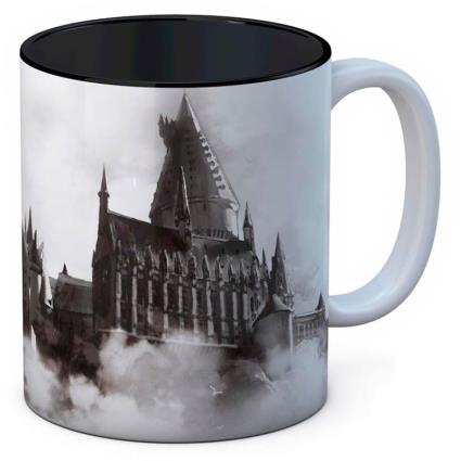 Caneca Do Castelo De Hogwarts Harry Potter One Size White / Black