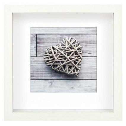 Scala 3d 23x23 Cm Portrait Wood Passepartout One Size White