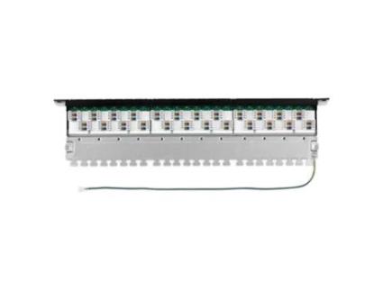 24 Port Cat6a Patch Panel One Size Silver