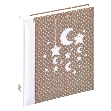 Stars & Moon 28x30.5 Cm 50 Pages Baby Buch One Size White / Grey