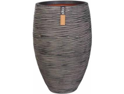 Vaso  Nature Rib Elegant Deluxe (Cinzento - Plástico - 40x60 cm)