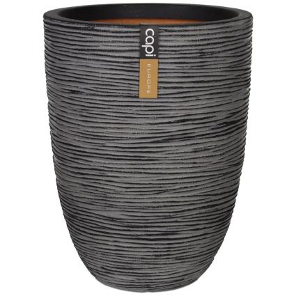 Vaso  Nature Rib (Cinzento - Plástico - 36x47 cm)