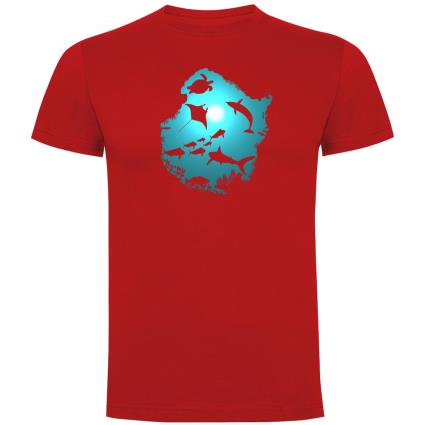 Camiseta De Manga Curta Underwater Dream XL Red