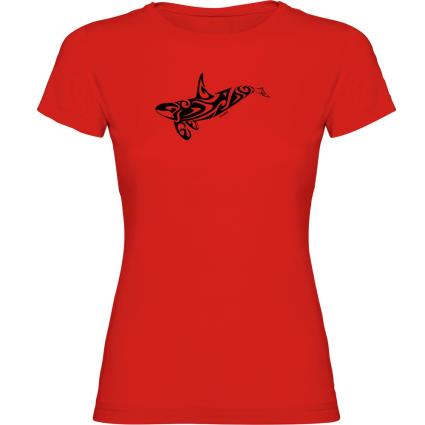 Camiseta De Manga Curta Orca Tribal 2XL Red