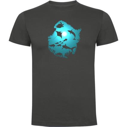 Camiseta De Manga Curta Underwater Dream XL Dark Grey