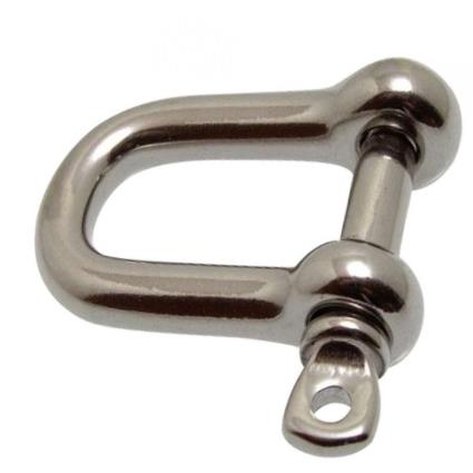 Right Shackle Aisi 316 6 mm Silver