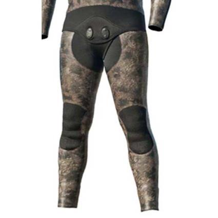 Calças De Caça Submarina Thermal Skin 5 Milímetros 2XL Brown Camo