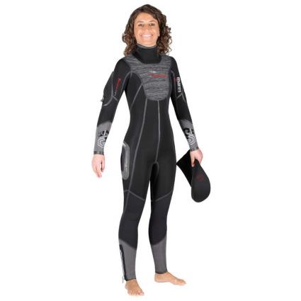 Fato Semydry Flexa Graphene 7 Mm She Dives M-Large Long Black / Grey