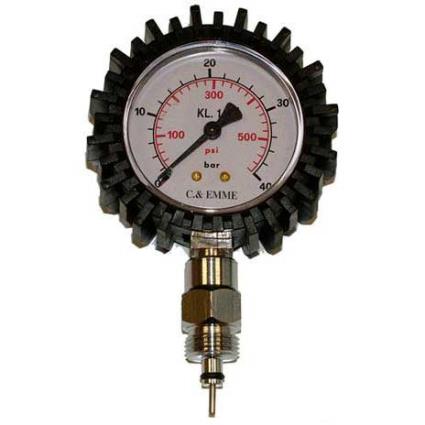 Pressure Gauge For Air Gun 40 Bar One Size Black