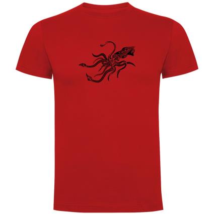 Camiseta De Manga Curta Squid Tribal M Red