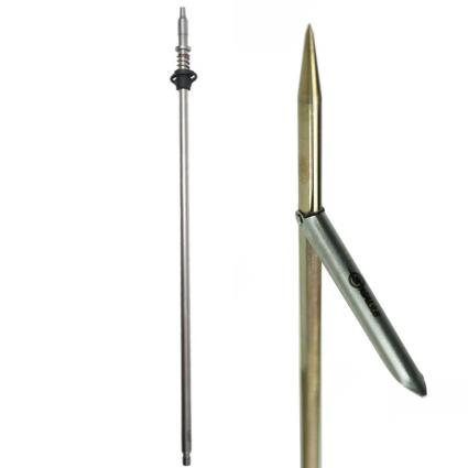 Tahitian Spearshaft Single Barb With Cone 7.5 Cm 190 cm Silver