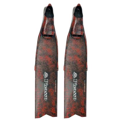 Barbatanas Caça Submarina Carbon EU 42-44 Red Camo