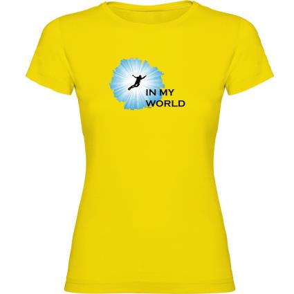 Camiseta De Manga Curta In My World XL Yellow