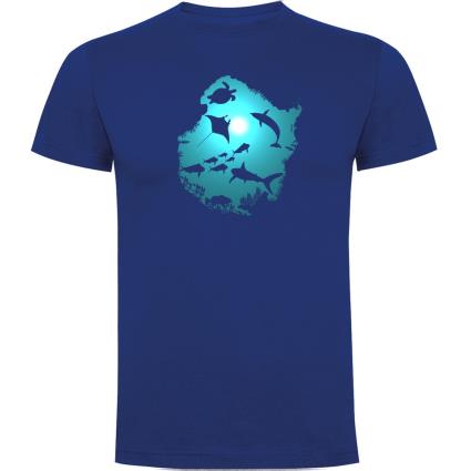 Camiseta De Manga Curta Underwater Dream M Royal Blue
