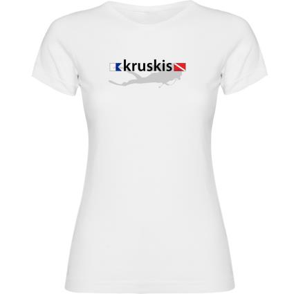 Camiseta De Manga Curta Diver Flags XL White