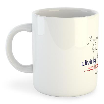 Caneca Dive Diving Scuba 325ml One Size White