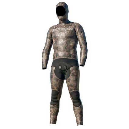 Caça Submarina Thermal Skin 7 Milímetros 3XL Brown Camo