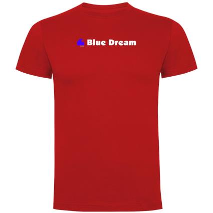 Camiseta De Manga Curta Blue Dream S Red