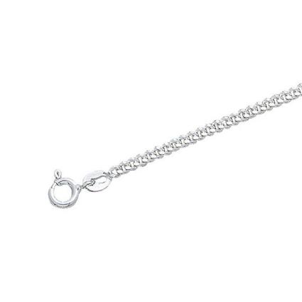 Curb Chain 16-40 cm Silver