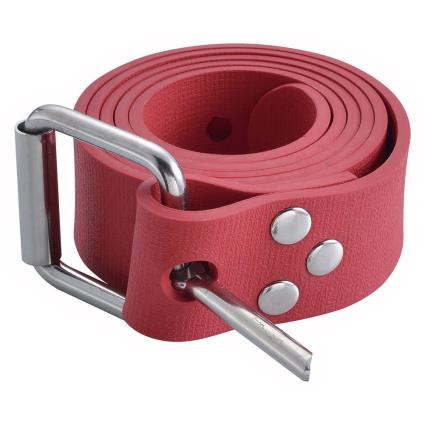 Rubber Weight Belt One Size Red