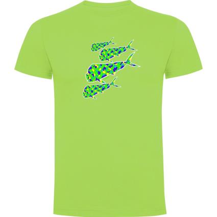 Camiseta De Manga Curta Dorado M Light Green