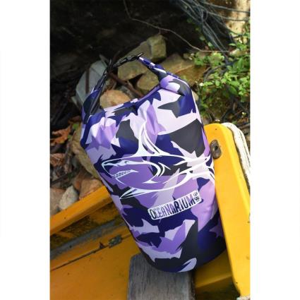 Saco Estanque Great White Shark Camo 15l One Size Purple / Black Camo