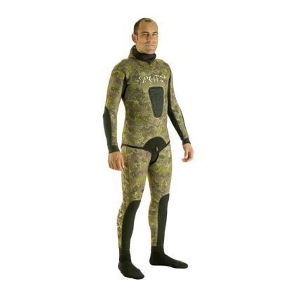 Caça Submarina Med 7 Milímetros 2XL Green Camo