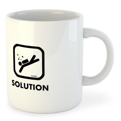 Caneca Problem Solution Dive 325ml One Size White