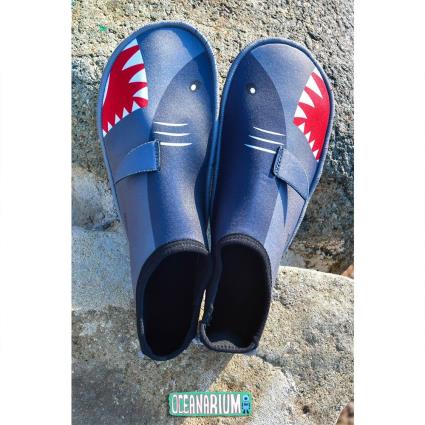 Botins Shark Neoprene 2 Mm S Grey / Red / White