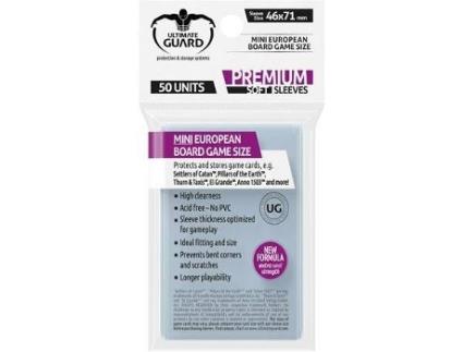 Sleeves para Cartas  Premium Soft Board Mini European (4,6 x 7 cm)